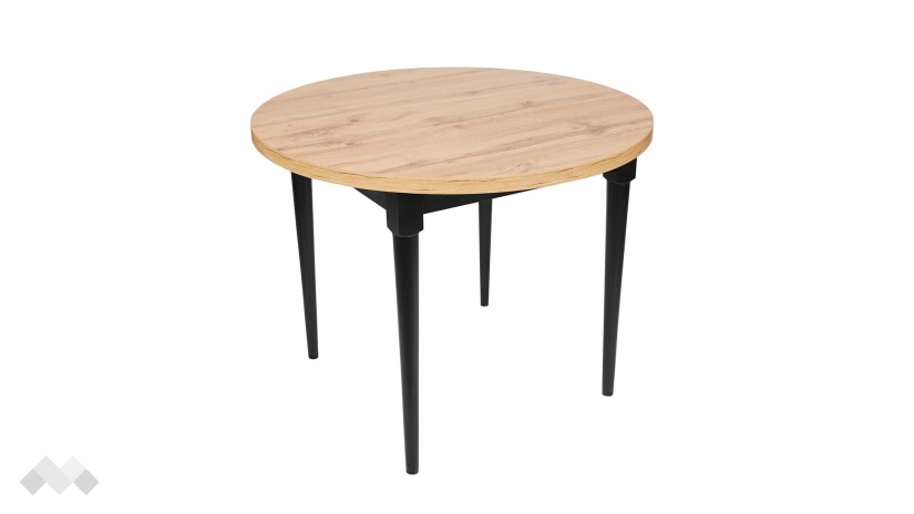 Трапезна маса Емъри разтегателни светъл вотан - изглед 1