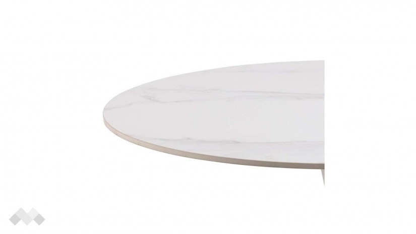 Трапезна маса Малта неразтегателни бял - изглед 2