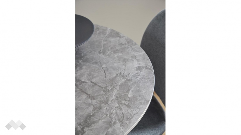 Трапезна маса Малта неразтегателни сив с черно - изглед 6