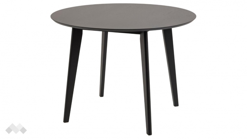 Трапезна маса Роксби неразтегателни черен мат - изглед 1