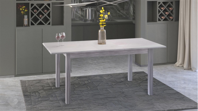 Трапезна маса Троя L разтегателни патина - изглед 2