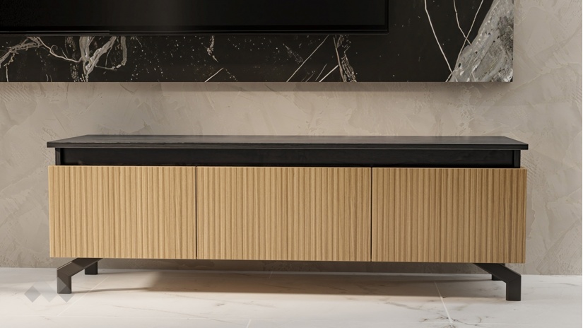 ТВ шкаф Дороти дъб гардън с дъб герано - изглед 1