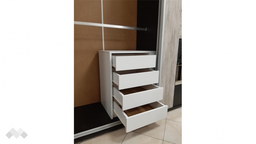 Универсален скрин за гардероб Уни бяло - изглед 5