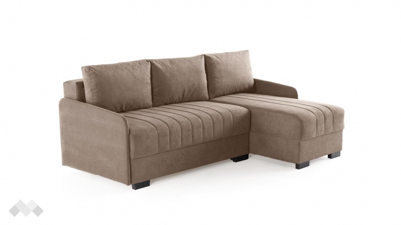 Ъглов диван Бета универсален ъгъл кафяв - изглед 5