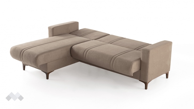 Ъглов диван Браво универсален ъгъл кафяв - изглед 10