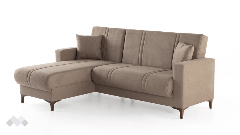 Ъглов диван Браво универсален ъгъл кафяв - изглед 4