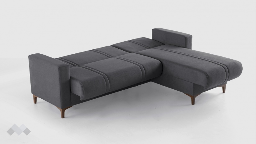 Ъглов диван Браво универсален ъгъл сив - изглед 9