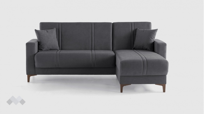Ъглов диван Браво универсален ъгъл сив - изглед 5