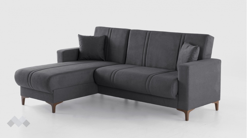 Ъглов диван Браво универсален ъгъл сив - изглед 4
