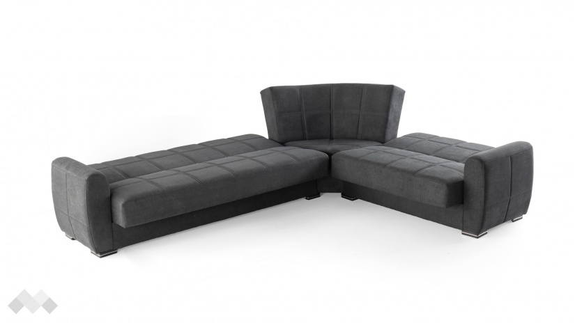 Ъглов диван Гранд универсален ъгъл сив - изглед 7