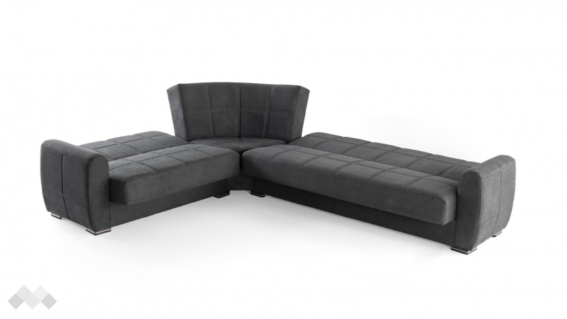 Ъглов диван Гранд универсален ъгъл сив - изглед 8
