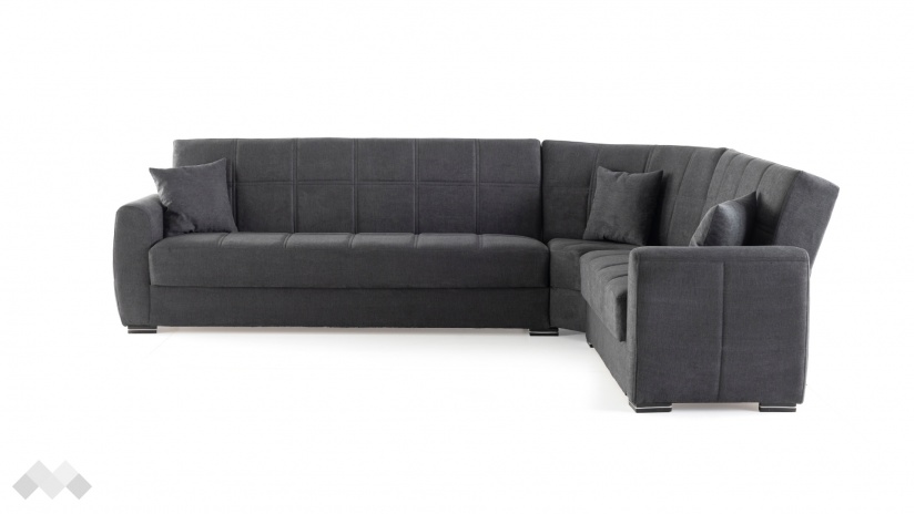 Ъглов диван Гранд универсален ъгъл сив - изглед 3