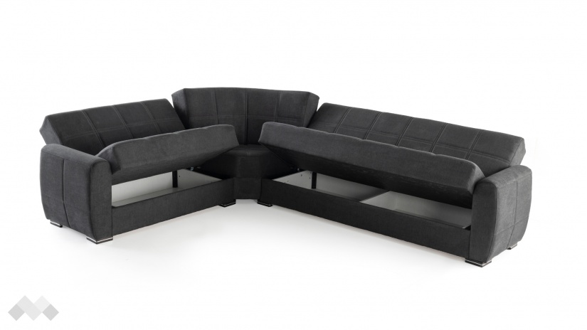 Ъглов диван Гранд универсален ъгъл сив - изглед 6