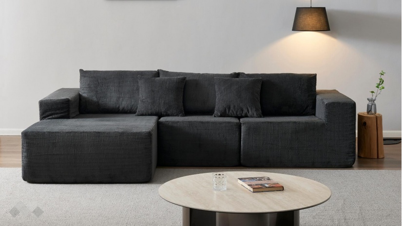 Ъглов диван Компакт с посока антрацит - изглед 2