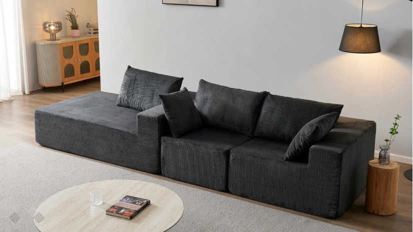 Ъглов диван Компакт с посока антрацит - изглед 4