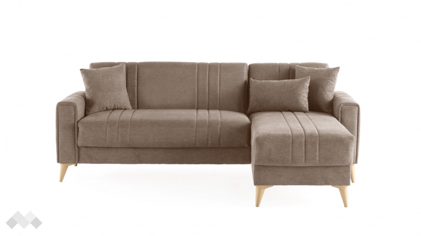 Ъглов диван Омега универсален ъгъл кафяв - изглед 5