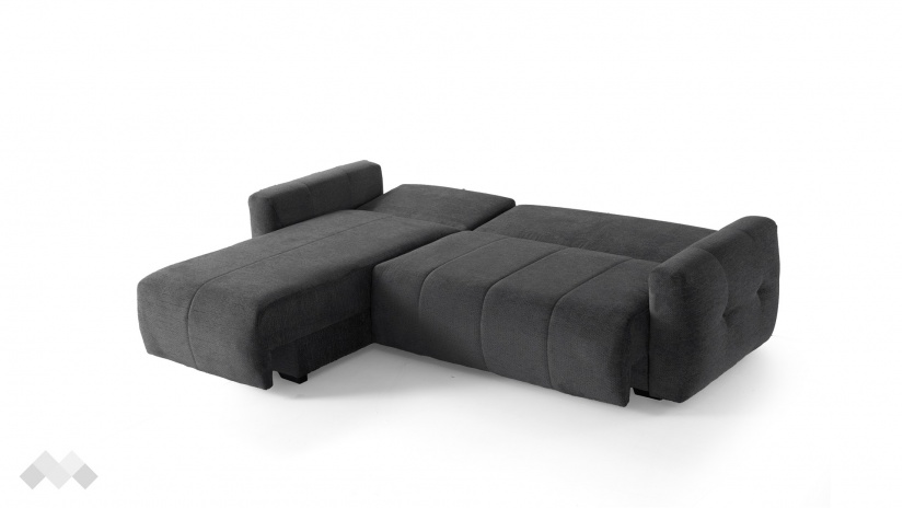 Ъглов диван Ролин Покет универсален ъгъл графит - изглед 10