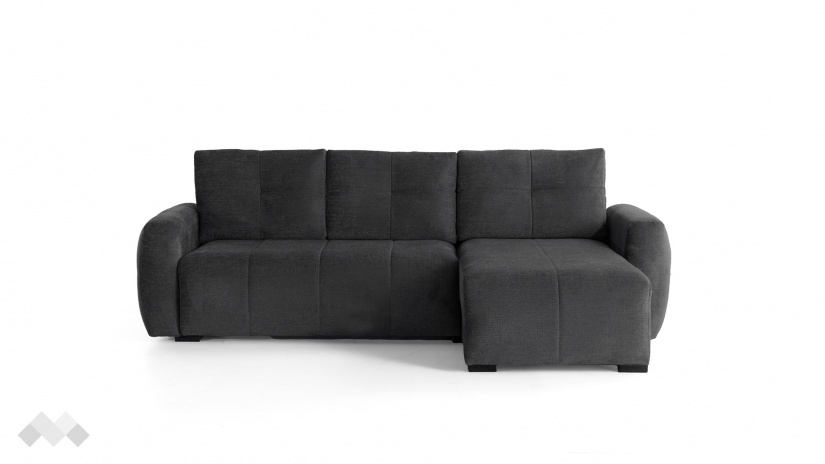 Ъглов диван Ролин Покет универсален ъгъл графит - изглед 3