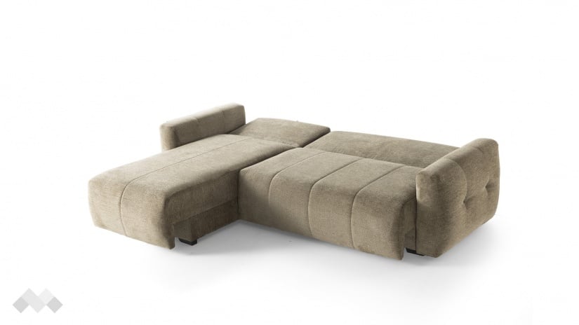Ъглов диван Ролин Покет универсален ъгъл кафяв - изглед 10