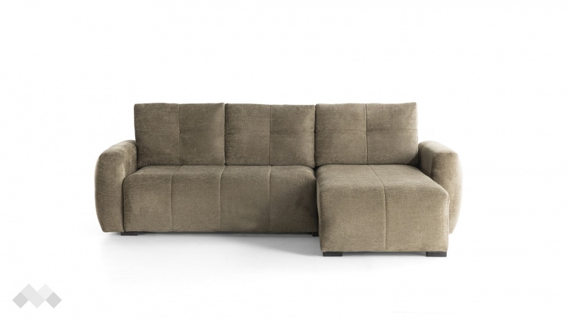 Ъглов диван Ролин Покет универсален ъгъл кафяв - изглед 3