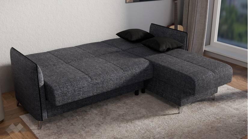 Ъглов диван Сафо универсален ъгъл сив - изглед 7