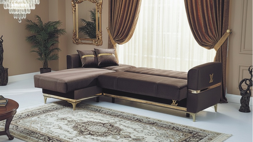 Ъглов диван Верино универсален ъгъл кафяв - изглед 4 - МебелМаг Ъглов диван Верино универсален ъгъл кафяв - изглед 4